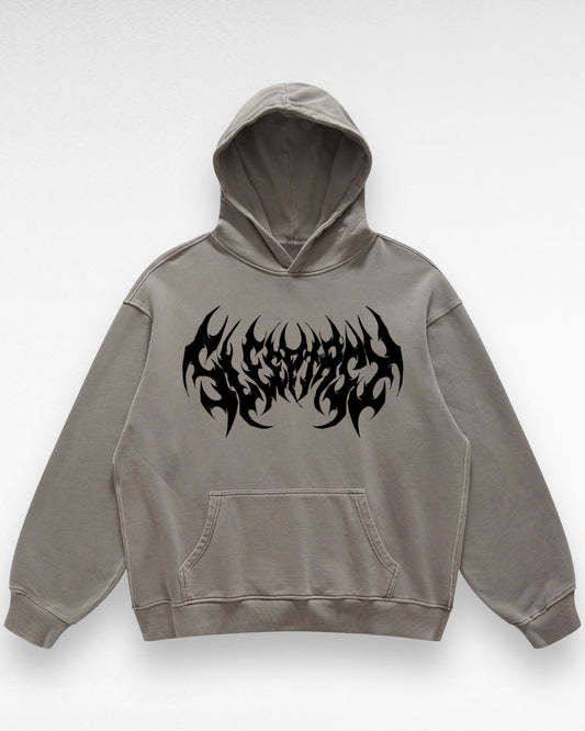 Oversized Dark Logo Hoodie