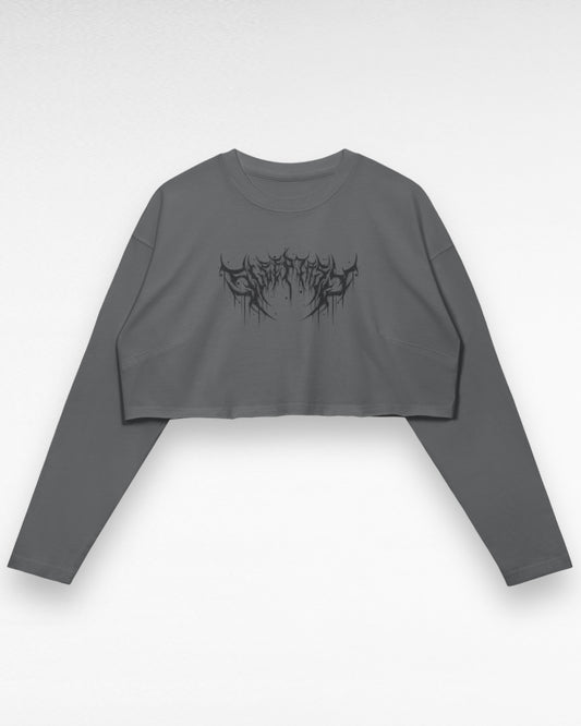 Metal Logo Crop Longsleeve