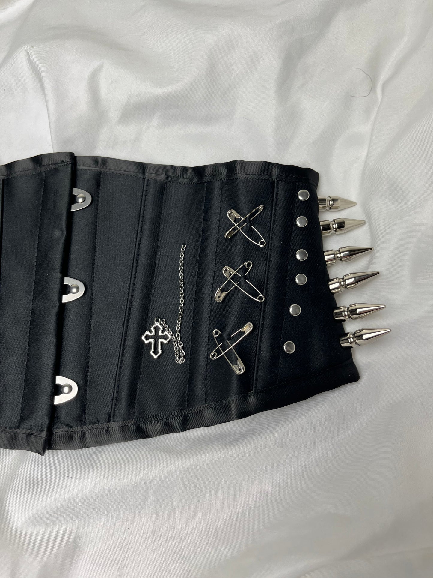 Upcycled Spike Corset