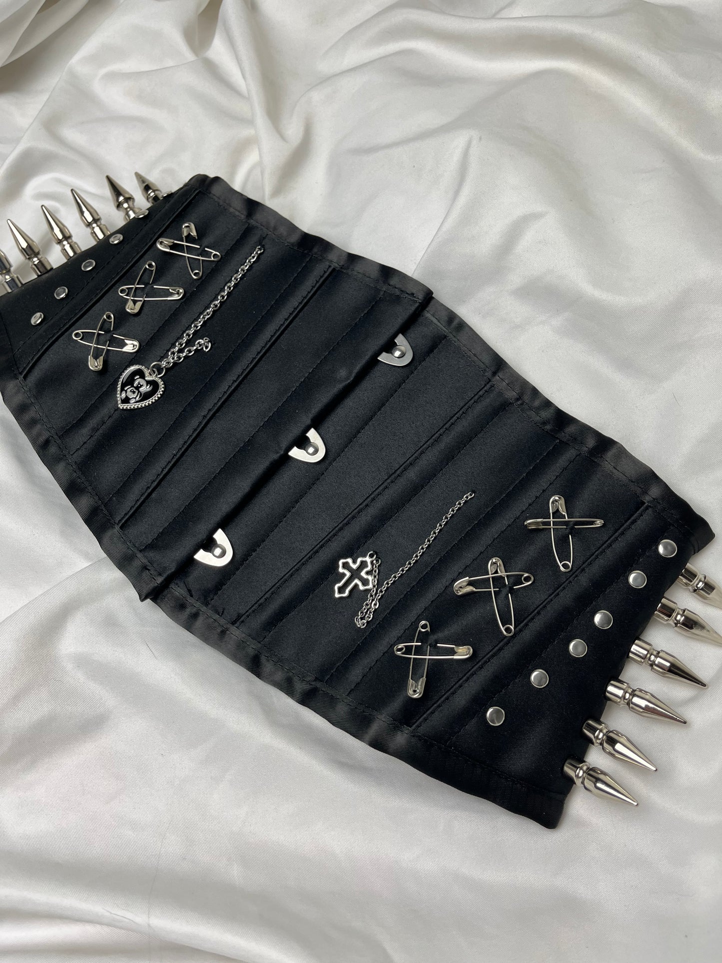 Upcycled Spike Corset