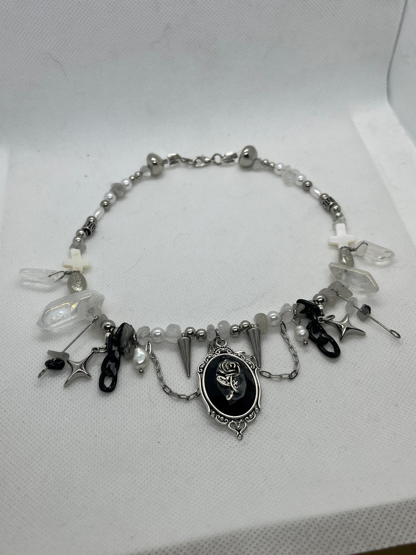 Rose Crystal Necklace