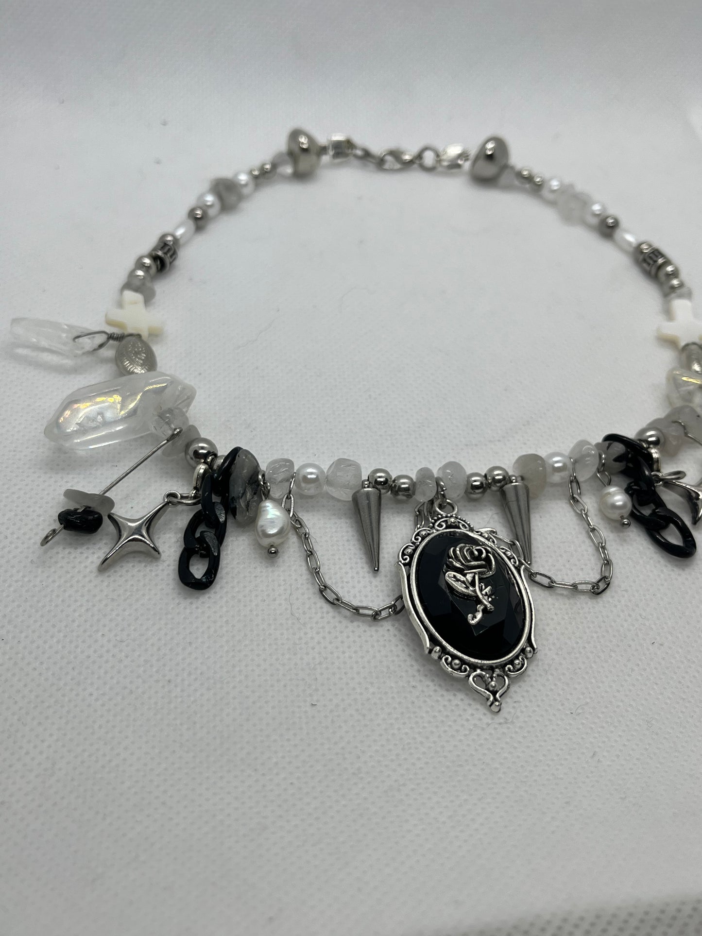 Rose Crystal Necklace