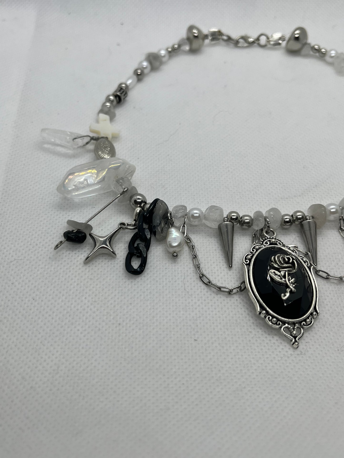 Rose Crystal Necklace
