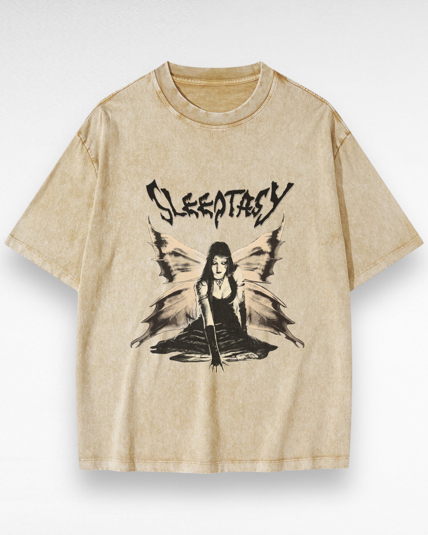 Unisex Oversized Snow Wash Fairy T-shirt