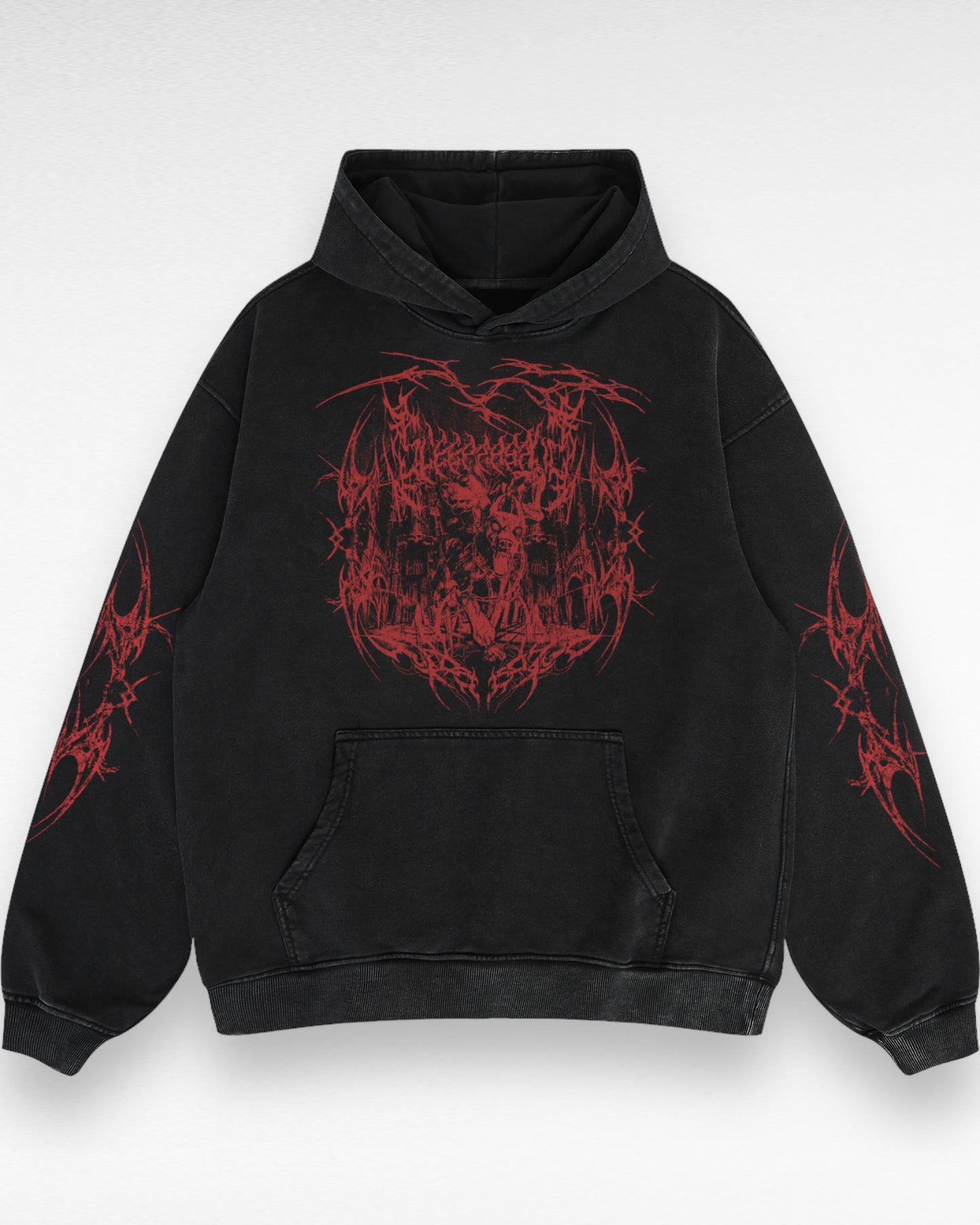 Unisex Heavyweight Oversized Retro Cerberus Hoodie