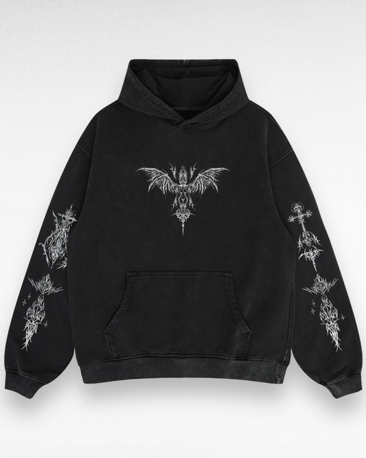 Oversized Bat Woman Hoodie
