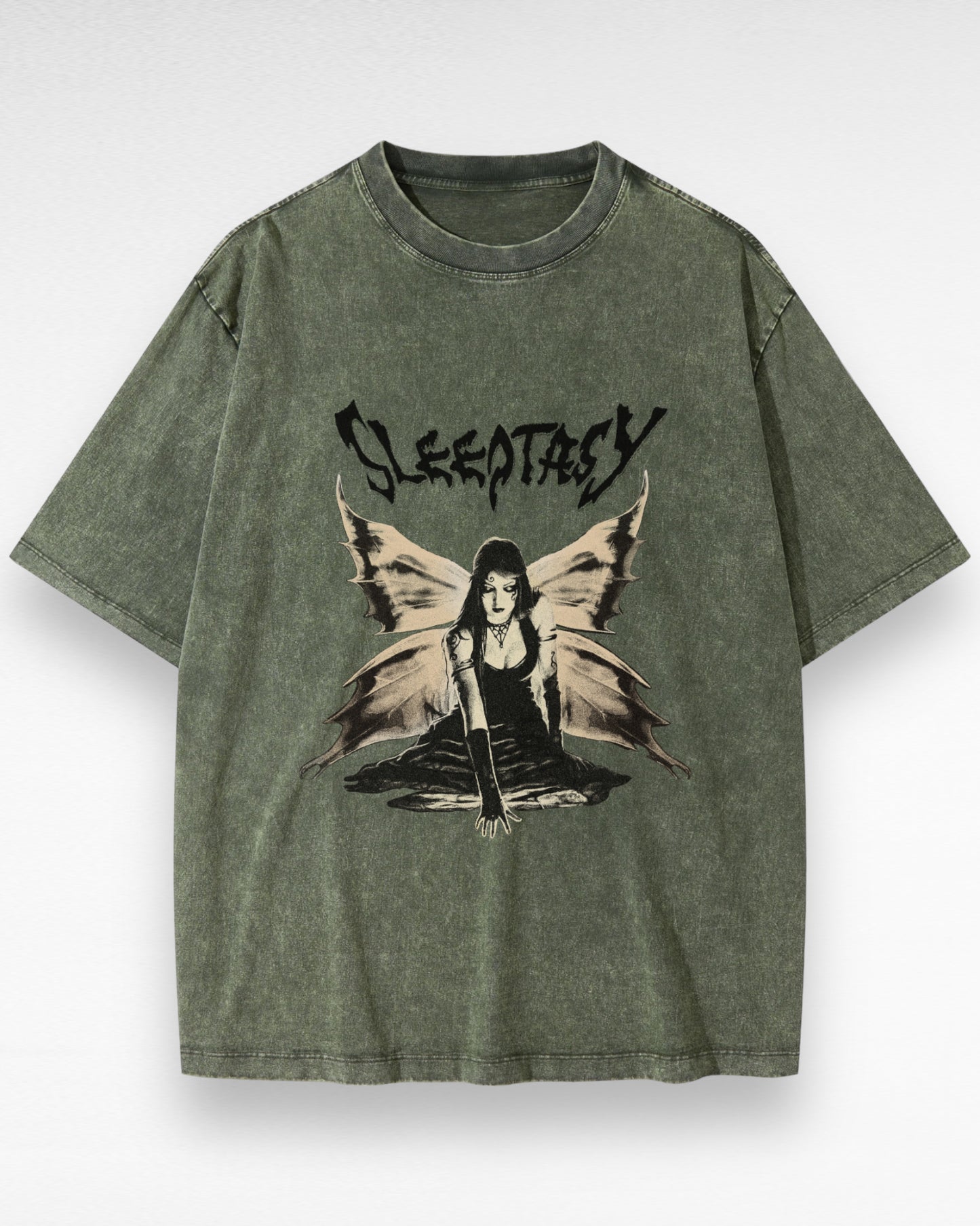 Unisex Oversized Snow Wash Fairy T-shirt