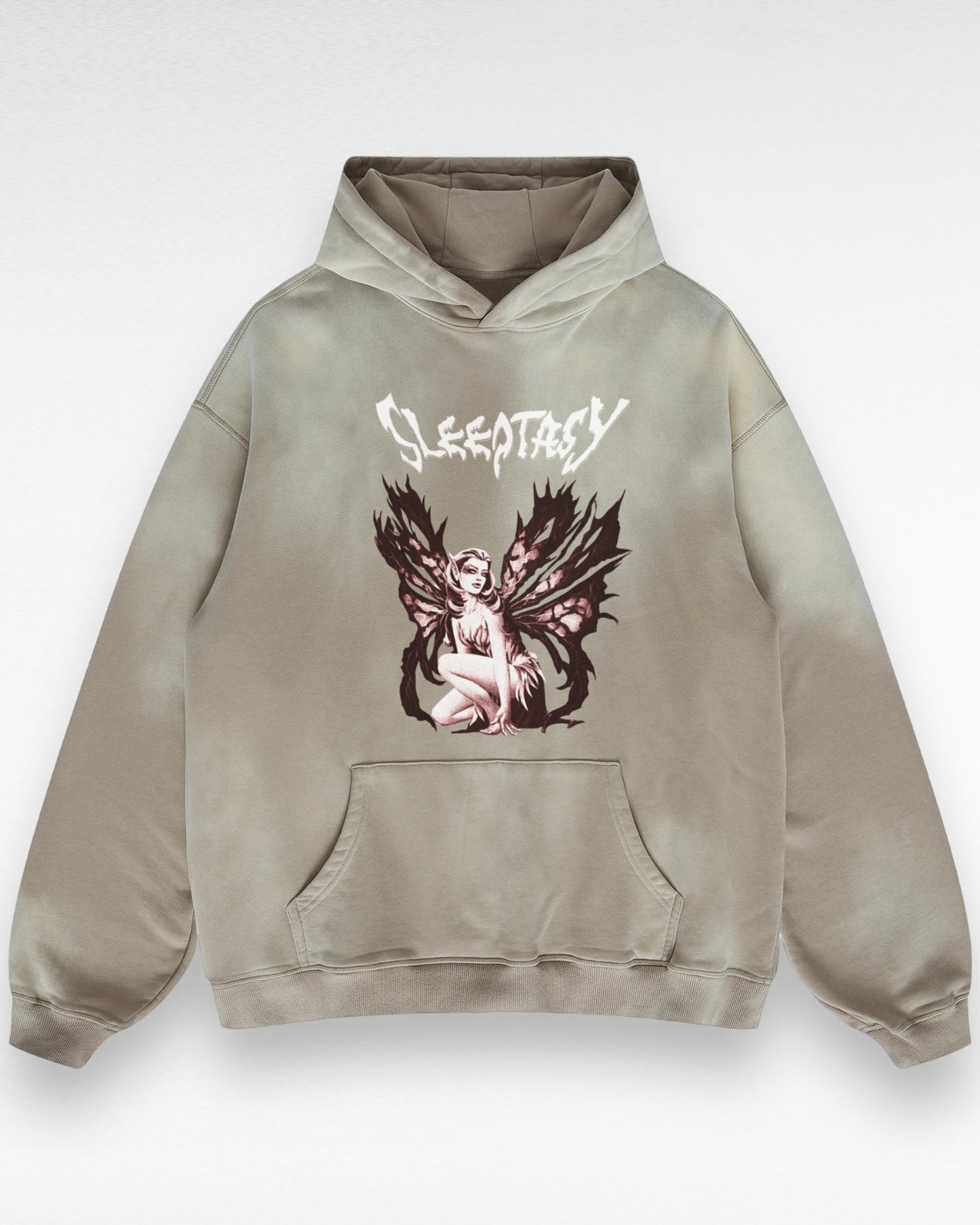Unisex Heavyweight Sun Faded Demon Fairy Hoodie