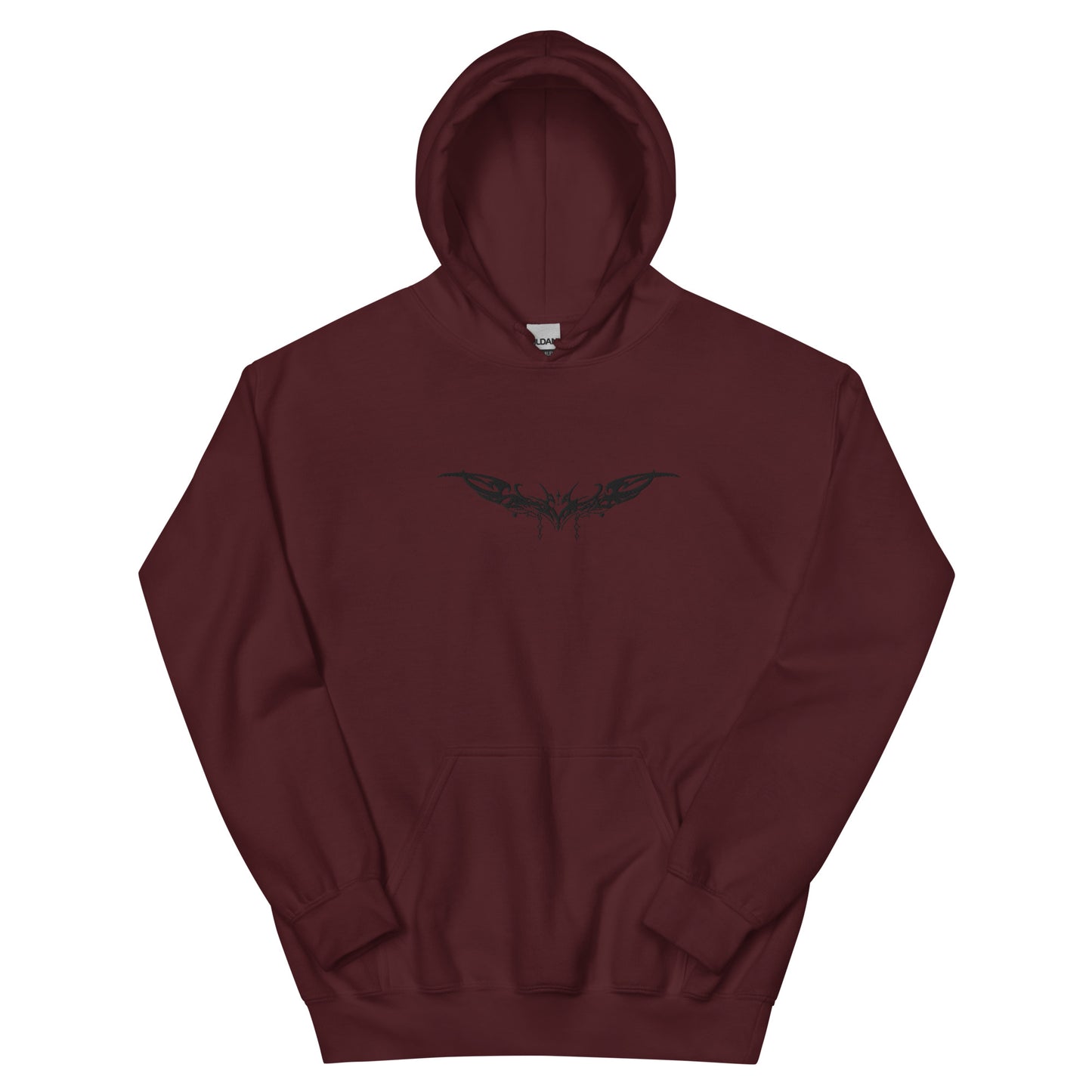 Unisex Embroidery Heart Tribal Hoodie