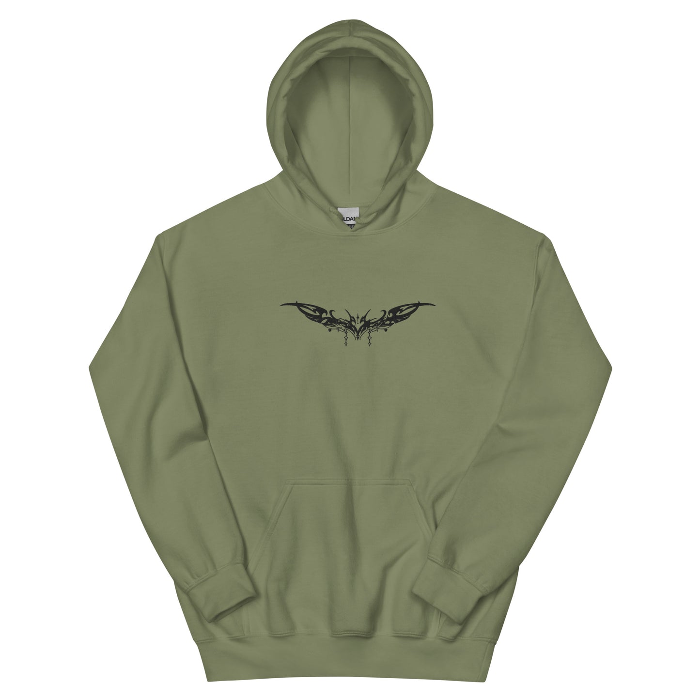Unisex Embroidery Heart Tribal Hoodie