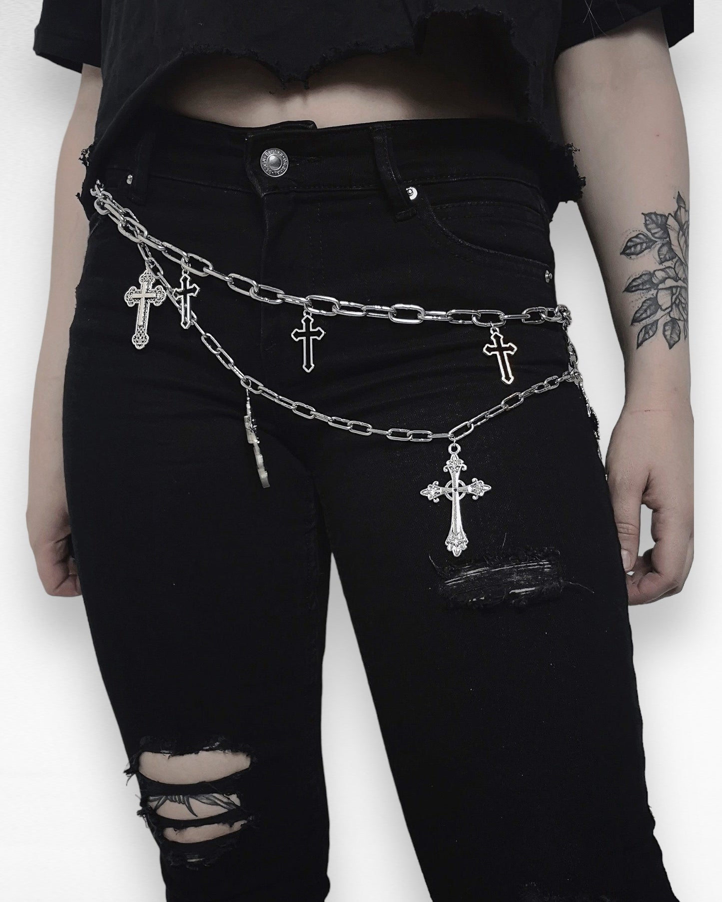 Cross Chain Body Belt