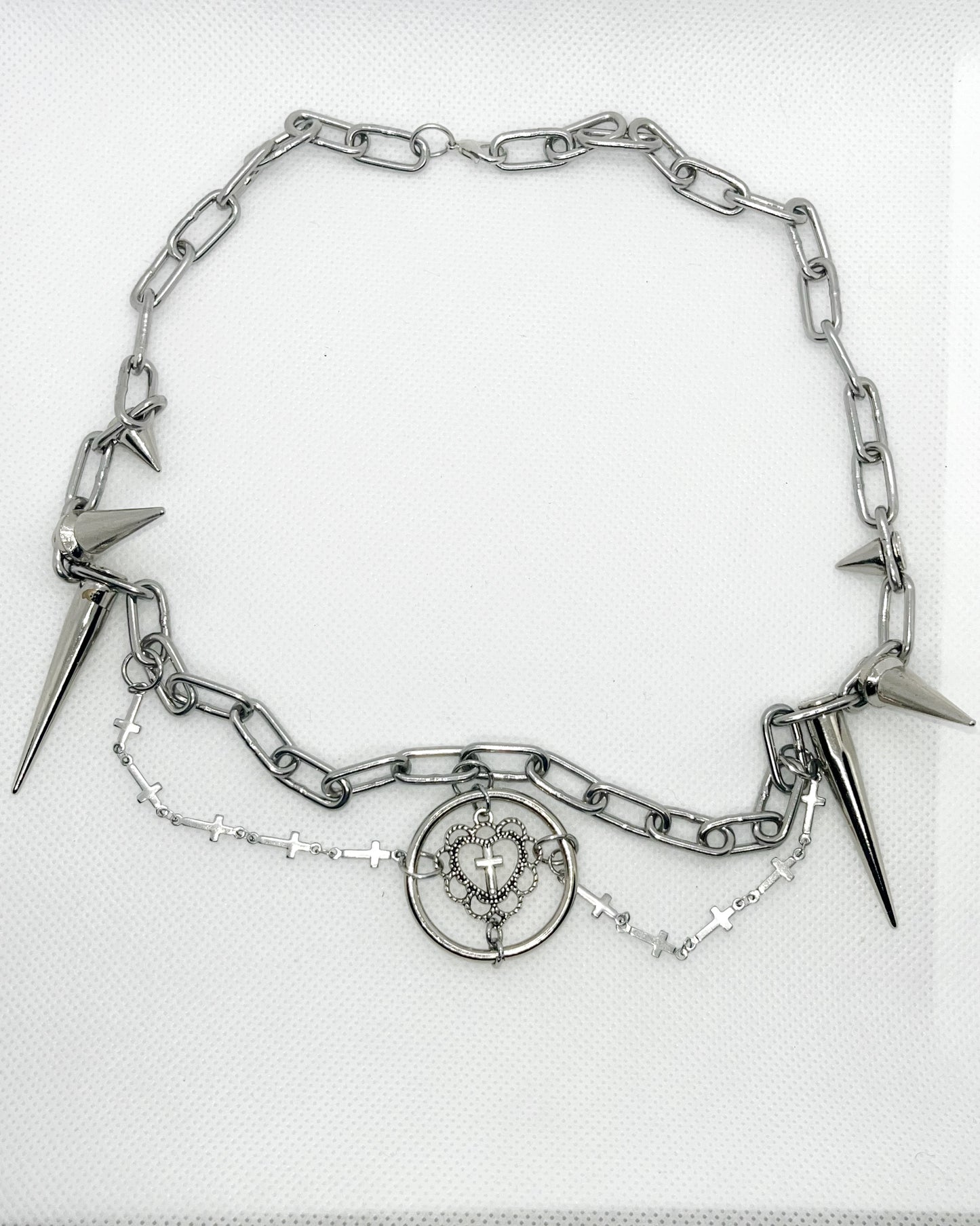 Spikey Heart Necklace
