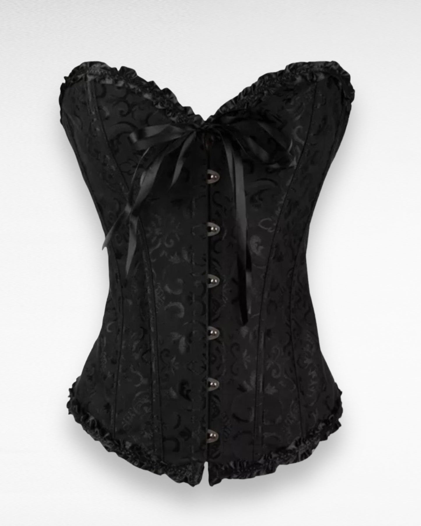 Black Overbust Bow Corset
