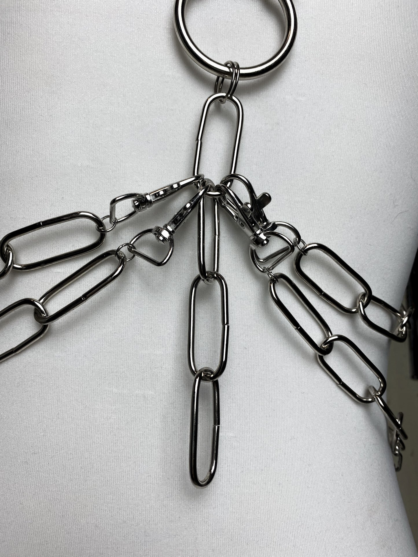 Handmade Heart & Cross Chain Body Harness
