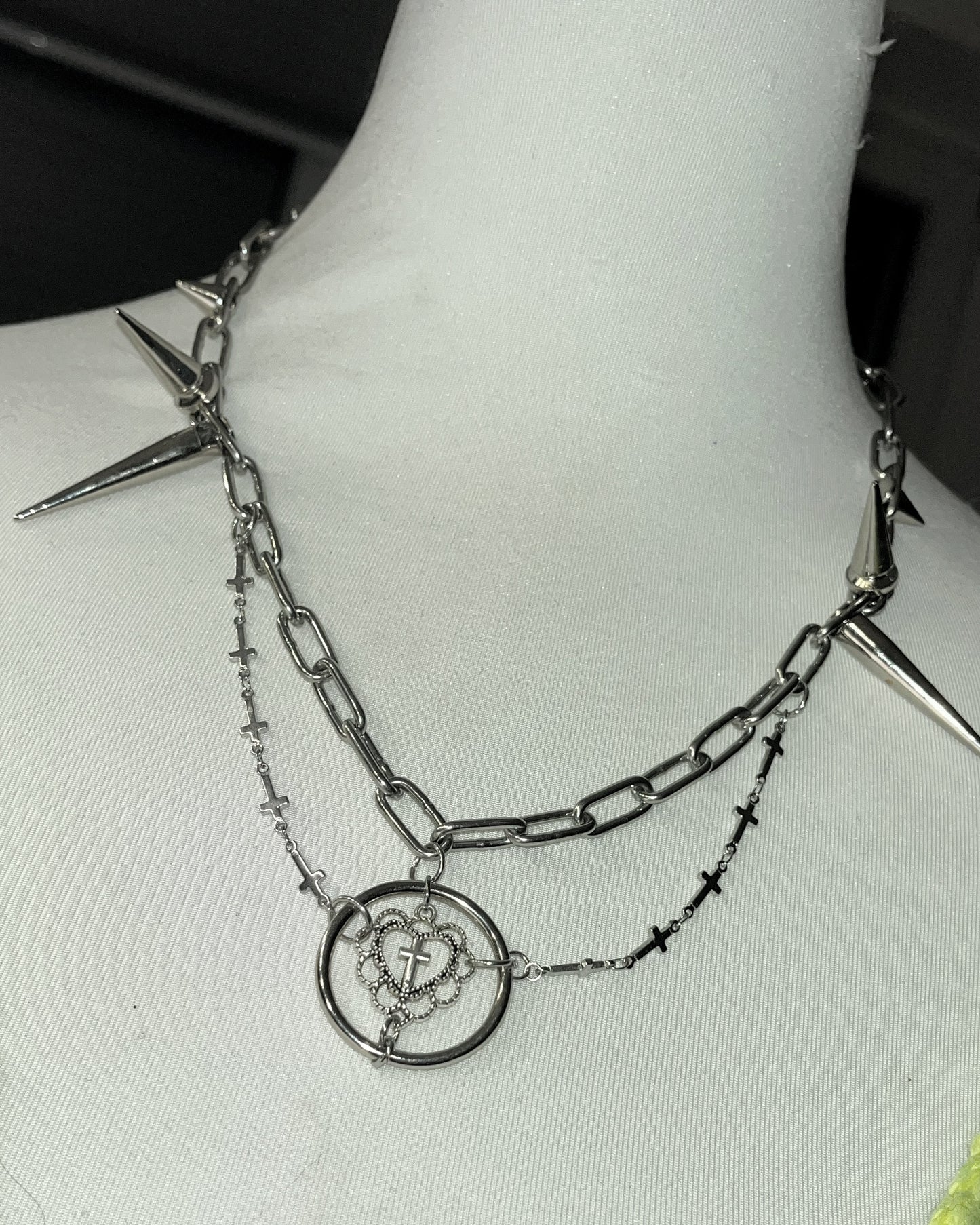 Spikey Heart Necklace