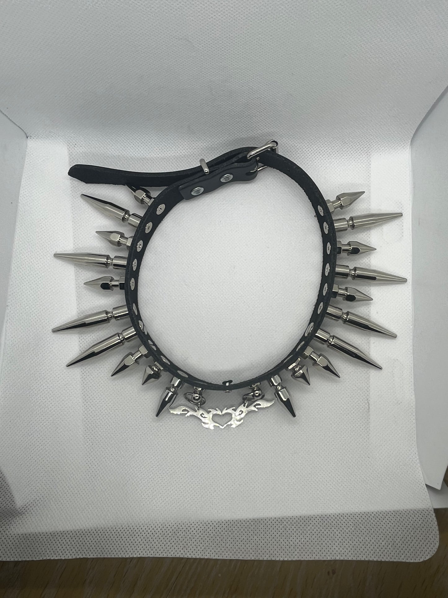 Tribal Heart Spike Choker