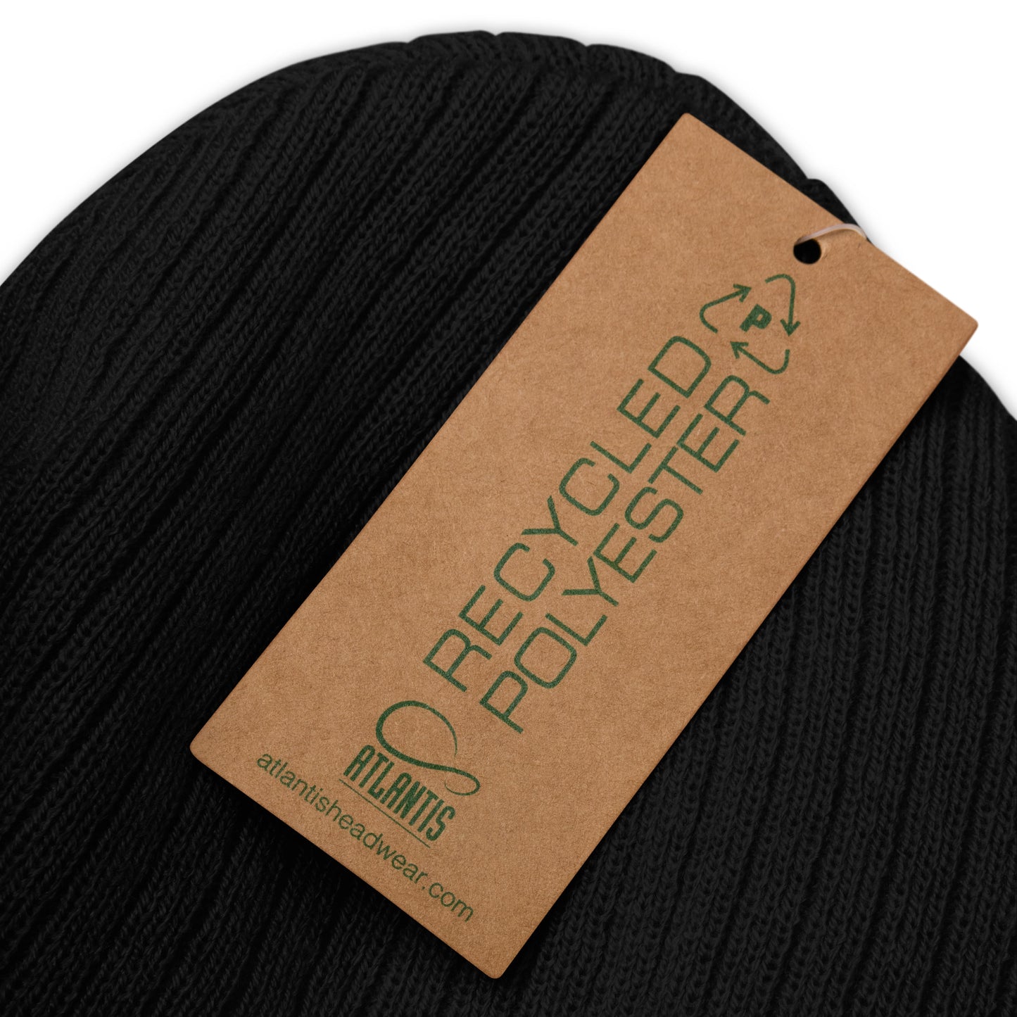 Ribbed knit Dark Logo beanie