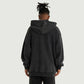 Unisex Oversized Retro Metal Logo Hoodie