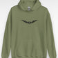 Unisex Embroidery Heart Tribal Hoodie