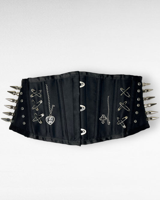 Upcycled Spike Corset