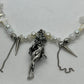 Handmade Chain Pearl Demon Necklace