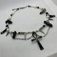 Goth Black Crystal Necklace