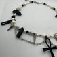 Goth Black Crystal Necklace