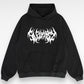 Unisex Heavyweight Oversized Retro Dark Logo Hoodie