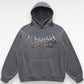 Unisex Heavyweight Oversized Dark Metallic Logo Hoodie