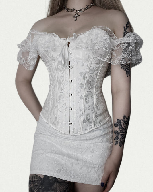 Off Shoulder Lace Corset [2 Colors]