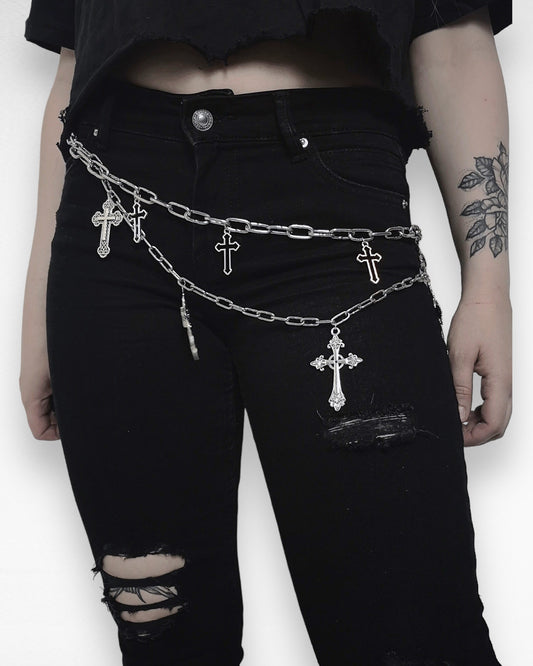 Cross Chain Body Belt