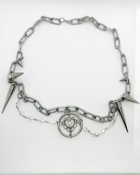 Spikey Heart Necklace