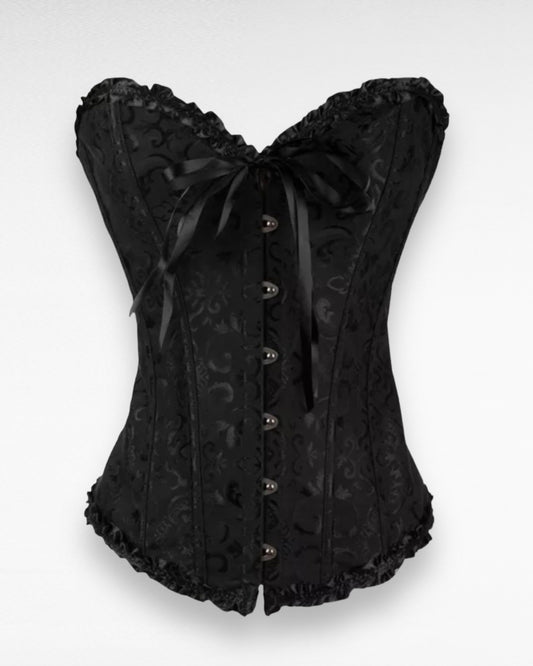 Black Overbust Bow Corset