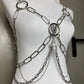 Handmade Heart & Cross Chain Body Harness