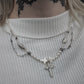 Cross Pearl Necklace