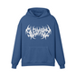 Unisex Heavyweight Oversized Retro Dark Logo Hoodie